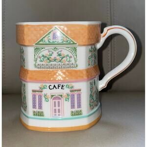 Vintage Lenox Village Spice Collection 1992 Cafe Mug - Orange - Coffee